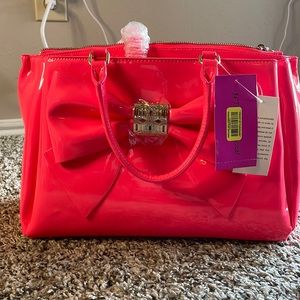 Barbie pink/coral betsey Johnson purse
